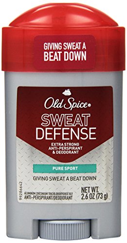 Old Spice, Sweat Defense, Solid Antiperspirant & Deodorant, Pure Sport, 2.6-Ounce Sticks (Pack of 4)