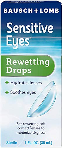 Bausch & Lomb Sensitive Eyes Rewetting Drops, 1-Ounce Bottles (Pack of 3)