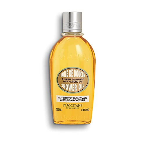 L’Occitane Cleansing And Softening Almond Shower Oil, 8.4 Fl Oz, Clear