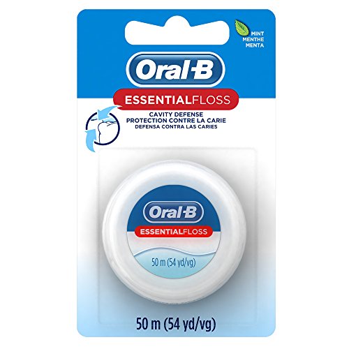Oral-B Dental Floss, Essential Floss, Mint, Waxed, 54 Yd (Pack of 24)