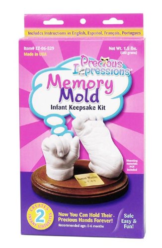 Darice EZ-06-529 Precious Impressions Memory Mold Infant Kit, Keepsake, White