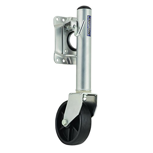 Fulton 1410050149 Swivel Trailer Stand with 6″ Poly Wheel