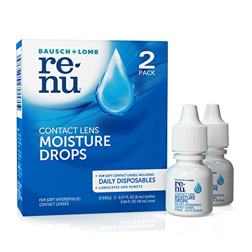 Bausch + Lomb ReNu MultiPlus Lubricating & Rewetting Drops, 0.27 Ounce Bottle Twinpack (Packaging May Vary)