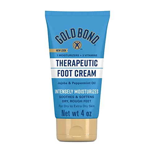 Gold Bond Therapeutic Foot Cream 4 oz. (Pack of 3), Triple Action Relief for Dry Skin
