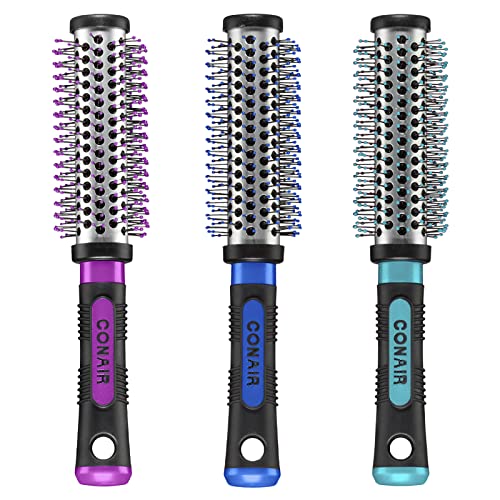 Conair Salon Results Metal Round Brush for Blow-Drying, Hairbrush for Short to Medium Hair Length, Color May Vary, Small, 1 Count