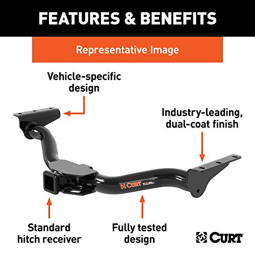 CURT 13072 Class 3 Trailer Hitch, 2-In Receiver, Concealed Main Body, Fits Select Dodge Durango, Chrysler Aspen, GLOSS BLACK POWDER COAT | The Storepaperoomates Retail Market - Fast Affordable Shopping