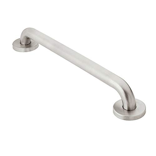 Moen R8724P Home Care Bathroom Safety 24-Inch Grab Bar with Concealed Screws, Peened
