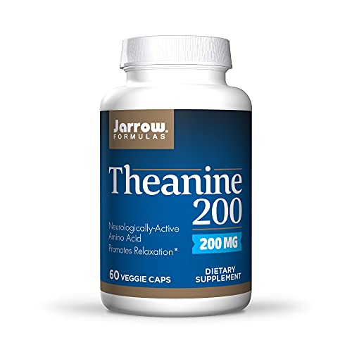Jarrow Formulas, Theanine Veggie Capsules, 200 mg, 60 Count
