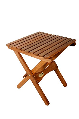 BYER OF MAINE Pangean Folding Wooden Table, Hardwood Portable Table, Multi Use Table, Easy to Fold and Carry for Camping, Wooden Camp Table, Use Indoors, Matches Pangean Furniture Line, 16″Wx16D”x18″H | The Storepaperoomates Retail Market - Fast Affordable Shopping
