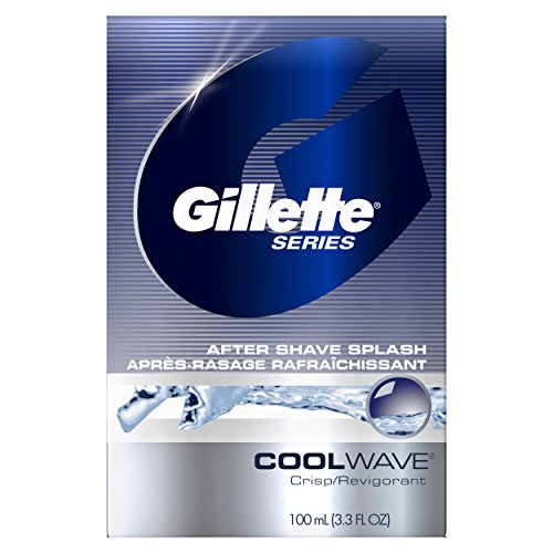 Gillette The Series Aftershave Splash, Cool Wave, 3.3 Fl Oz Bottle (Pack of 6)