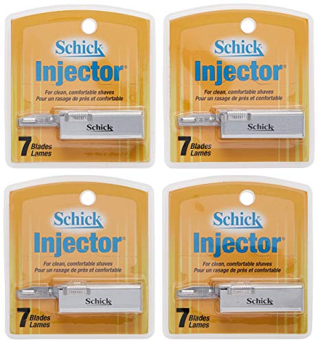 Schick Injector Razor Blades, 4 Count (Pack of 1)