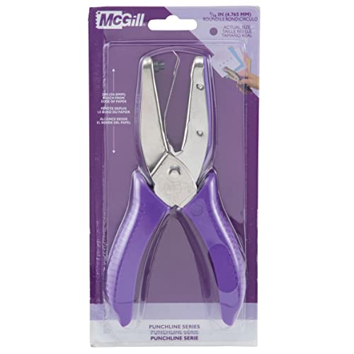 McGill 2″ Reach Punchline Hole Punch, 3/16 Inch Round, Chrome/Purple (MCG53600C) | The Storepaperoomates Retail Market - Fast Affordable Shopping