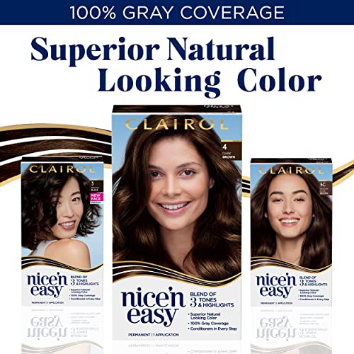 Clairol Nice’n Easy Permanent Hair Dye, 6G Light Golden Brown Hair Color, Pack of 3 | The Storepaperoomates Retail Market - Fast Affordable Shopping