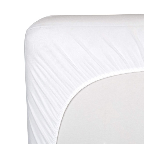 Sealy Naturals Cotton Waterproof Fitted Toddler Bed and Baby Crib Mattress Pad Cover Protector, Noiseless, Machine Washable and Dryer Friendly, 52″ x 28″ – White