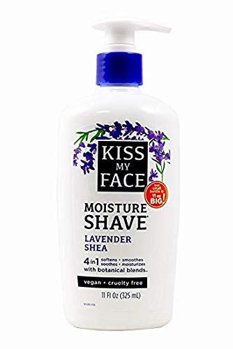 Kiss My Face Moisture Shave Lavender & Shea Pump (325ml), 11 Fl Oz (Pack of 2)