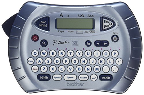 Brother P-touch Color Label Maker, Personal Handheld Labeler, PT70BM, Prints 1 Font in 6 Sizes & 9 Type Styles, Two-Line Printing, Silver