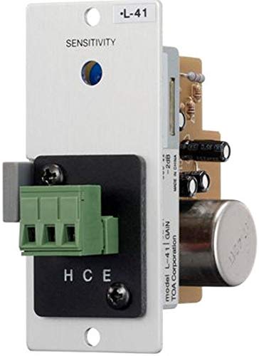 TOA L-41S Balanced Line Matching Input with Mute-Send, For Applications Requiring 600 Ohm Line Matching, Removable Terminal Block Connector, Mute Send Sensitivity Faceplate Controls