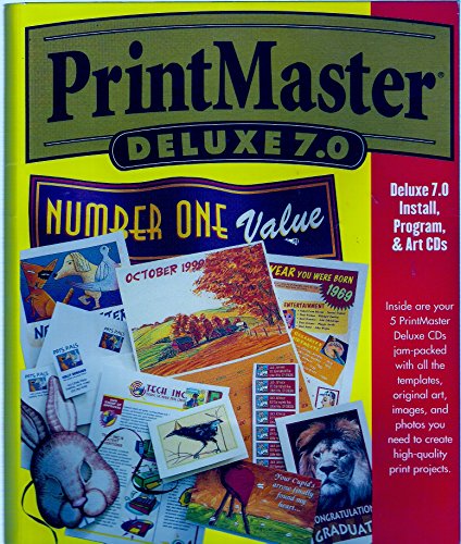 PrintMaster Deluxe 7.0 (Wwin 95 or 98, NT 4.0) CD-Rom