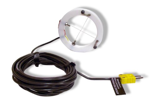 Cooper-Atkins 50008-K Screen Print Type K Surface Thermocouple Probe, -40 to +400 degrees F, 15′ Cable