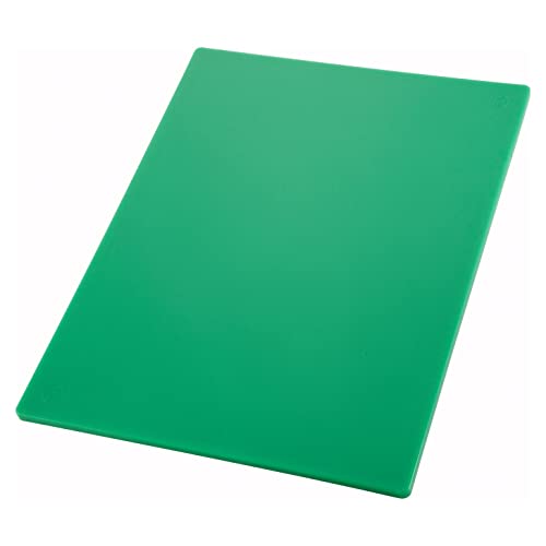 Winco Heavy-Duty Plastic Cutting Board, 15″ x 20″ x 1/2″, Green