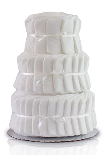 Decorate It Yourself 3 Tier Plain Diaper Cake-60 Diapers