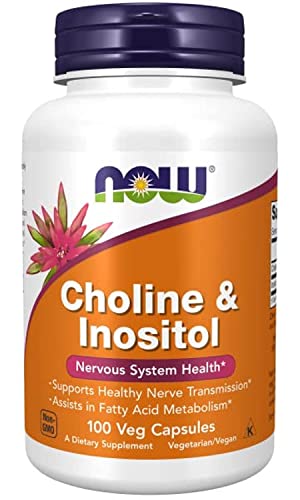 Now Foods Choline & Inositol 500 Mg – 100 Caps