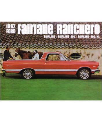 1967 FORD FAIRLANE RANCHERO Sales Brochure Book