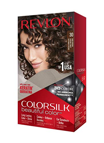 Revlon ColorSilk Permanent Color, Dark Brown 30, 2 pack