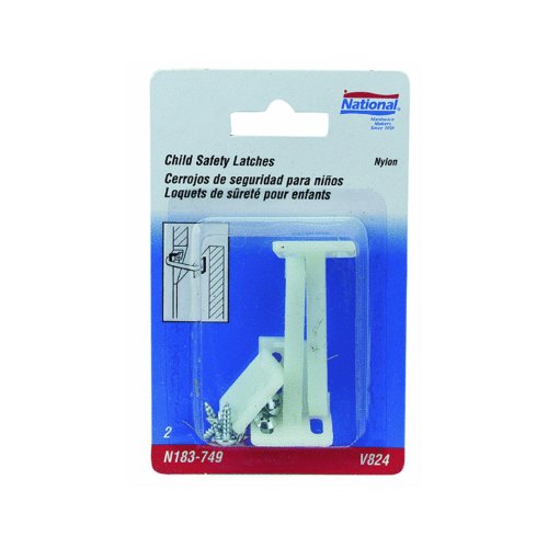 National Hardware N183-749 N183749 Child Safety Latch, Pack of 1, White