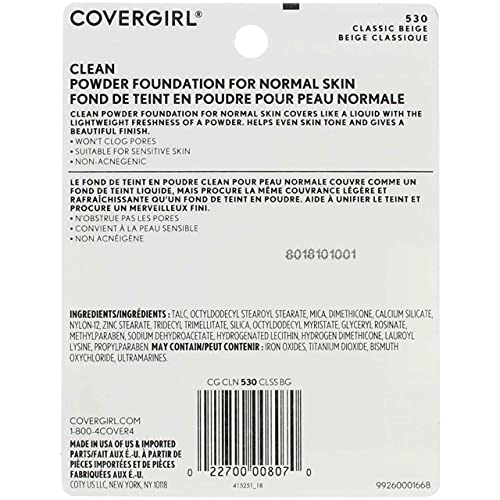 CoverGirl Simply Powder Foundation, Classic Beige [530] 0.41 Ounce | The Storepaperoomates Retail Market - Fast Affordable Shopping