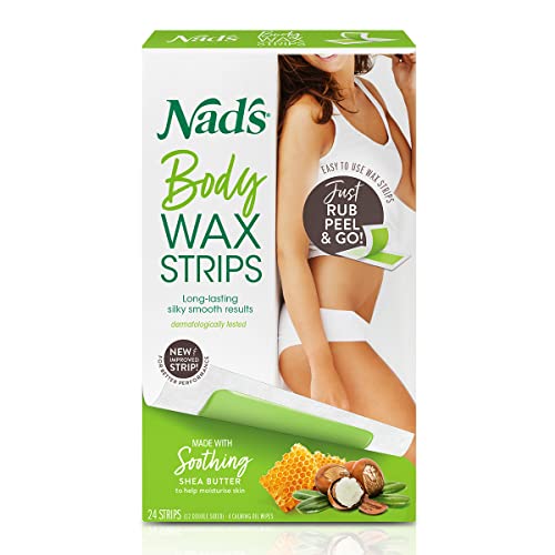 Nads, Body Wax Strips, 24 Count