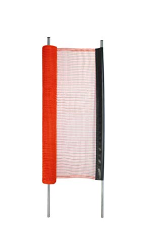 Kidkusion Non-Retractable Driveway Safety Net, Orange, 18′ | Outdoor Barrier; Playtime Safety; Yard Safety
