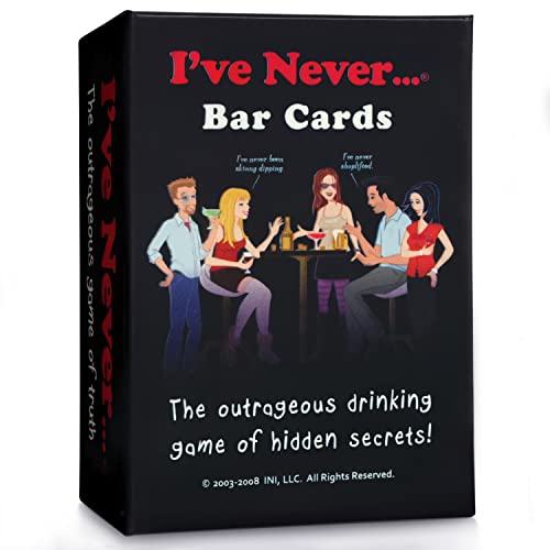 I’ve Never…? Bar Cards | Funny Card Game with Truth or Dare Challenges for Parties, Get Togethers, Vacations, Game Nights & Gifts | Fun Card Games for Friends and Adults | 2+ Players | Ages 17+