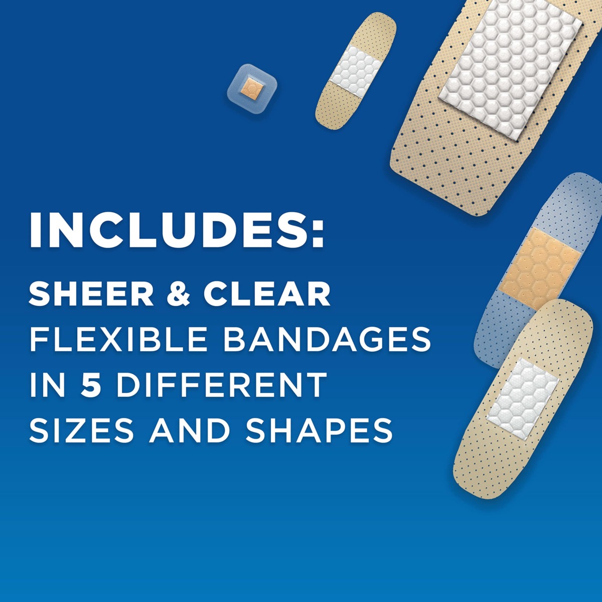 Band-Aid Brand Adhesive Bandages Family Variety Pack, Sheer & Clear Flexible Sterile Individually Wrapped Bandages for First Aid Wound Care for Minor Cuts & Scrapes, Assorted Sizes, 280 ct | The Storepaperoomates Retail Market - Fast Affordable Shopping