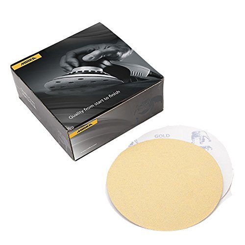 Mirka Bulldog Gold Abrasive Discs 5″ Hook And Loop No Hole 80 Grit (50 Count)
