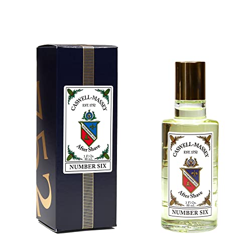 Caswell-Massey Gold Cap Number Six After Shave, Soothing Aftershave With Orange Blossom, Bergamot & Rosemary, 3 Oz
