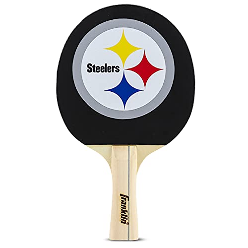Franklin Sports Pittsburgh Steelers Table Tennis Paddle – NFL Team Table Tennis Paddles – Official Team Logos and Colors – Fun NFL Game Room Accessories