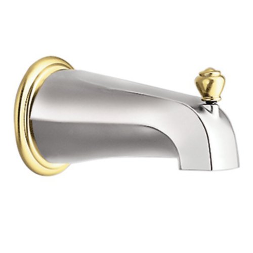 Moen 3807CP Monticello Diverter Tub Spout, Chrome/Polished Brass