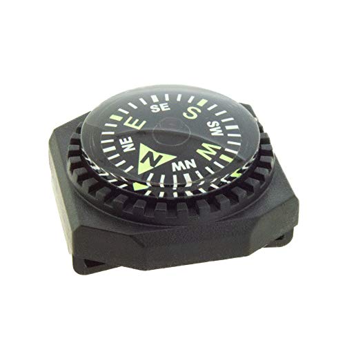 Sun Company Slip-On Wrist Compass – Easy-to-Read Compass for Watch Band or Paracord Survival Bracelet
