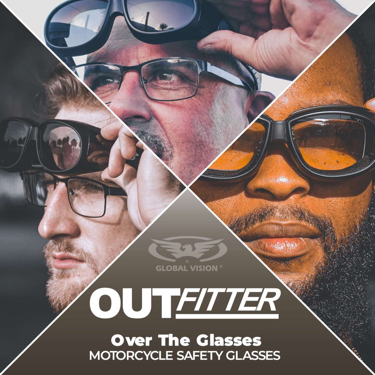Global Vision Outfitter Foam Padded Fits Over Most Glasses Clear Lenses | The Storepaperoomates Retail Market - Fast Affordable Shopping