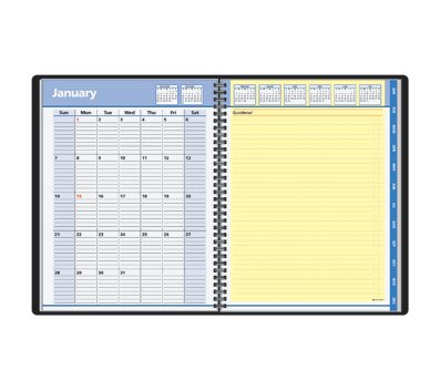 AT-A-GLANCE QuickNotes Recycled Weekly/Monthly Appointment Book, 8 1/2 x 11 Inches, Black, 2013 (76-950-05)