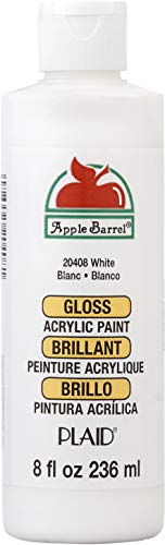 Apple Barrel Gloss Acrylic Paint in Assorted Colors (8 oz), 20408 Gloss White