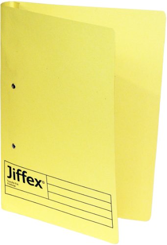 Rexel Jiffex Foolscap Transfer File – Yellow (Pack of 50)