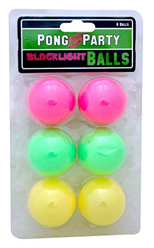 Island Dogs Party Pong Blacklight Balls, Neon