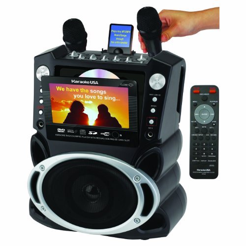 (OLD MODEL) Karaoke USA Karaoke System with 7-Inch TFT Color Screen and Record Function (GF829)