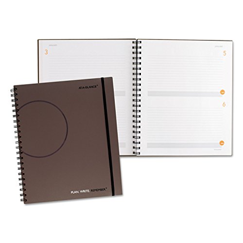 At-A-Glance 80620430 Plan. Write. Remember. Planning Notebook Two Days Per Page 9 3/16 X 11 Gray