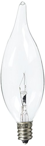 GE 40CAC/CL/CD4-MPD Traditional Lighting Incandescent Deco/Candle, CA10, Clear Bulbs, 4 Count