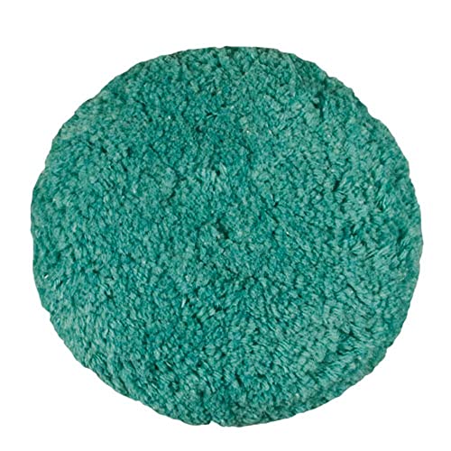 Presta Green Blended Wool Light Cutting and Heavy Polishing Pad – 9” Single-Sided Hook & Loop / 1.5” Thick Wool Pile / Removes Oxidation and Light Sanding Scratches (890143)