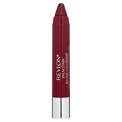 Lip Balm by Revlon, Tinted Lip Stain, Face Makeup with Lasting Hydration, Infused with Shea Butter, Mango & Coconut Butter, Shimmer Finish, 005 Satin Crush, 0.01 Oz