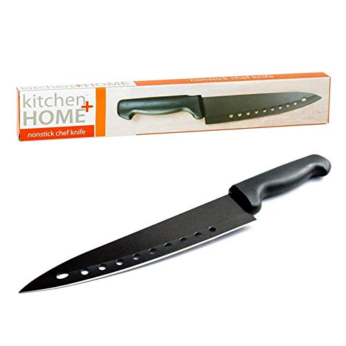 Kitchen + Home Non Stick Sushi Knife – The Original 8 inch Stainless Steel Non Stick Multipurpose Chef Knife